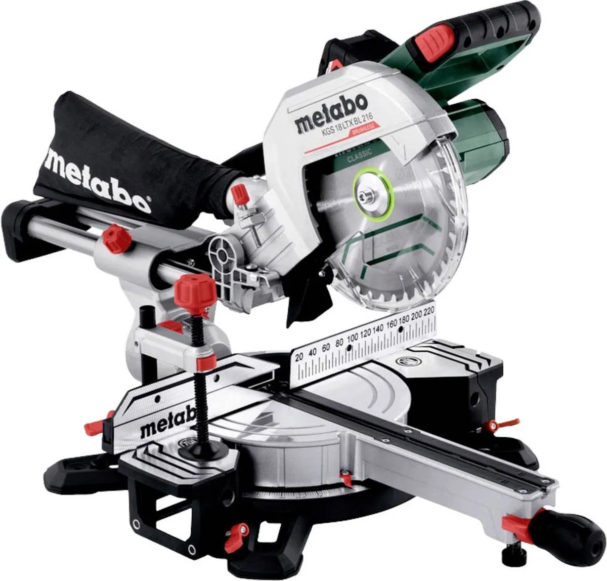 Metabo Accu-Kap- en Verstekzaag 216mm