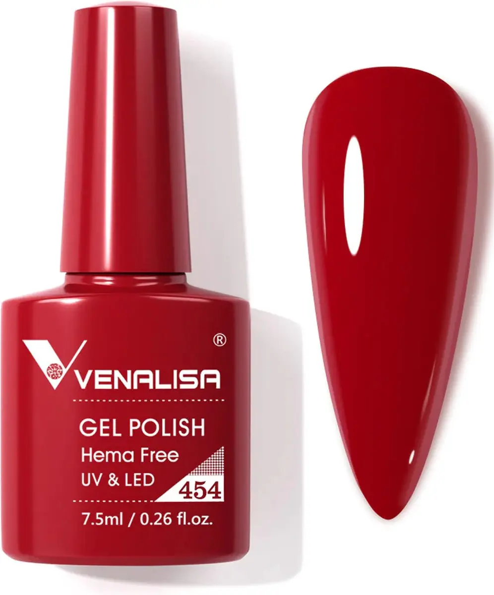 Venalisa UV Gellak Rood 7.5ml