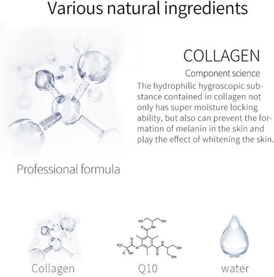 Mitomo Collageen & Q10 Gezichtsmasker 25ml - Transparant Wit