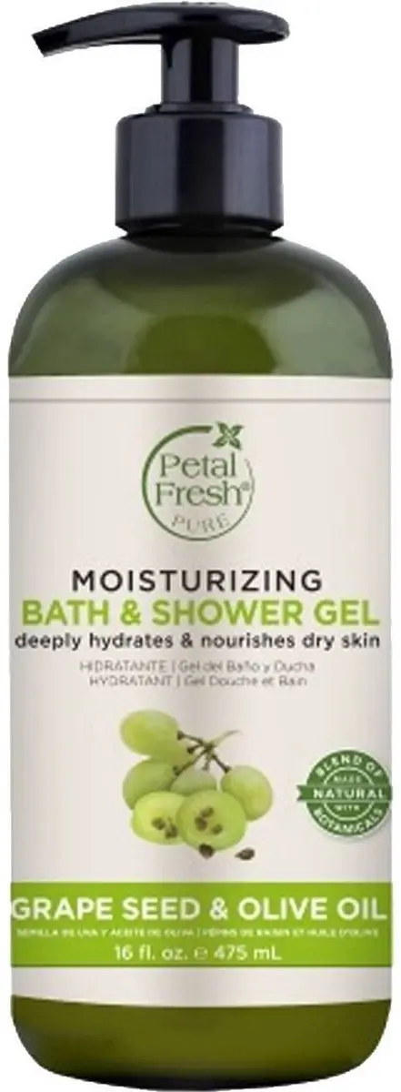 Petal Fresh Bath & Shower Gel Druivenpit & Olijfolie 475ml