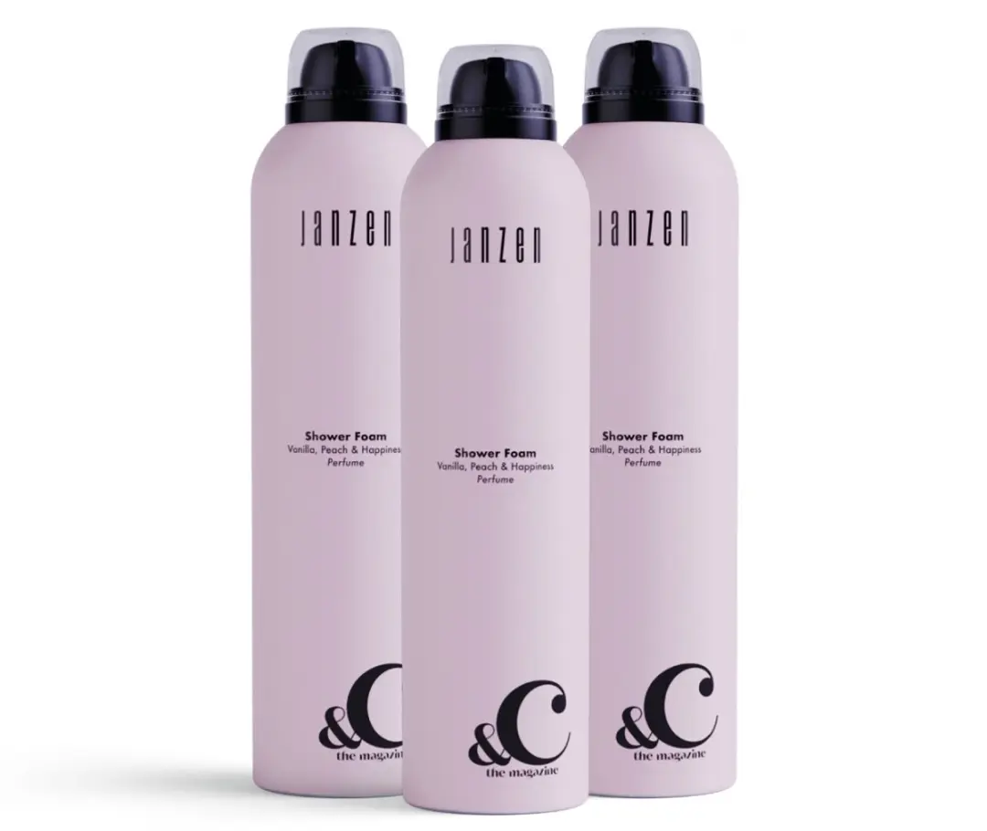 Janzen Shower Foam Vanilla Peach & Happiness 3x200ml