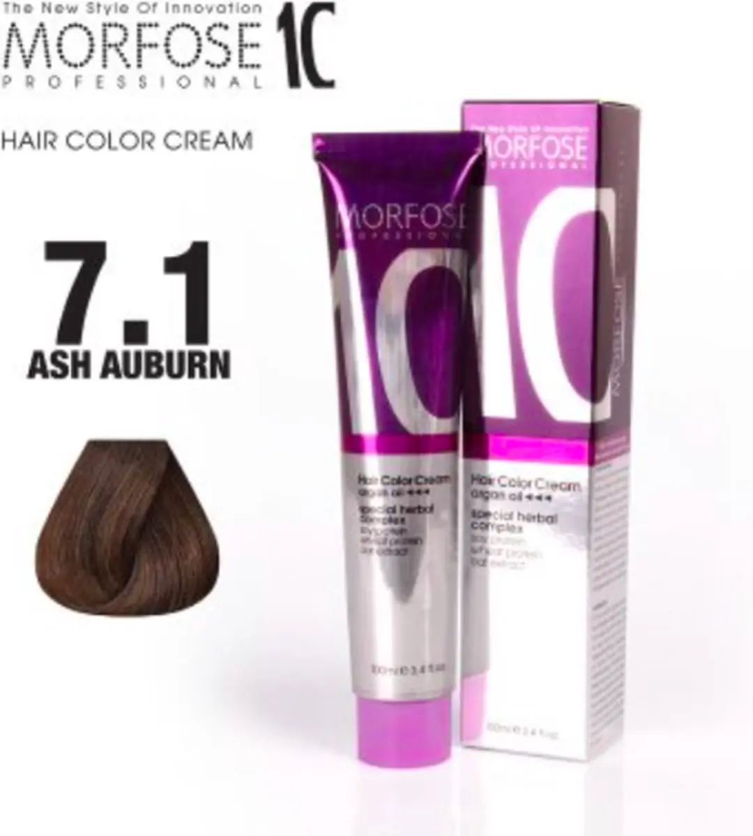 Morfose Color Cream 7.1 Ash Auburn 100ml