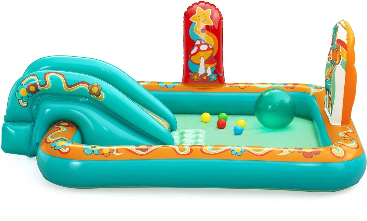 Bestway Hippie Speelpark Zwembad 193x152x74cm - Meerkleurig