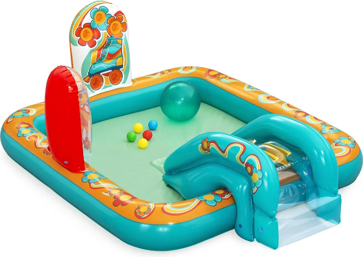 Bestway Hippie Speelpark Zwembad 193x152x74cm - Meerkleurig