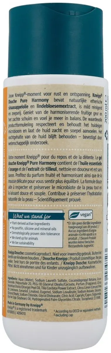 Kneipp Douche Oranje Lindebloesem 200ml
