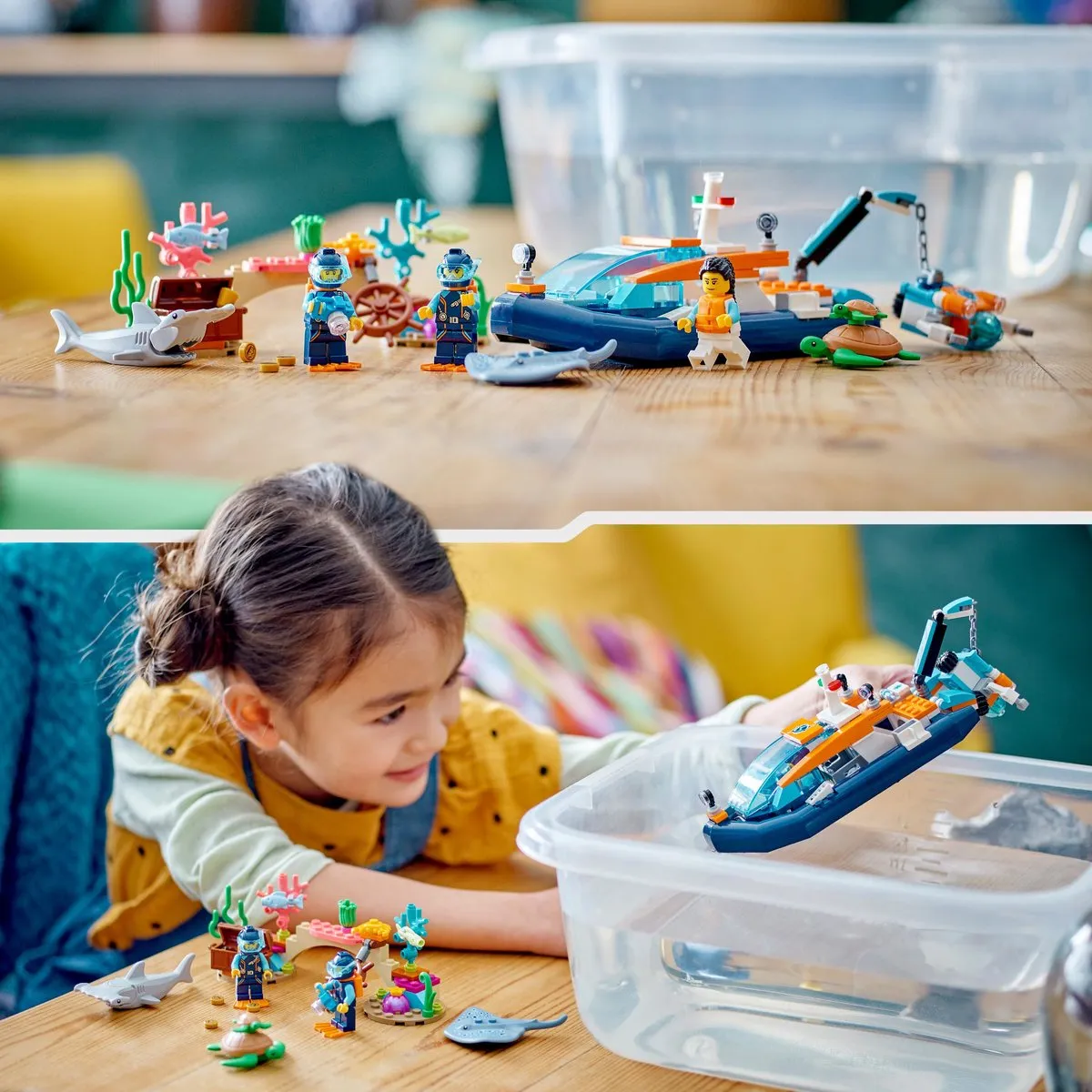 LEGO City Verkenningsduikboot 60377 - 182 Stukken - 3 Minifiguren