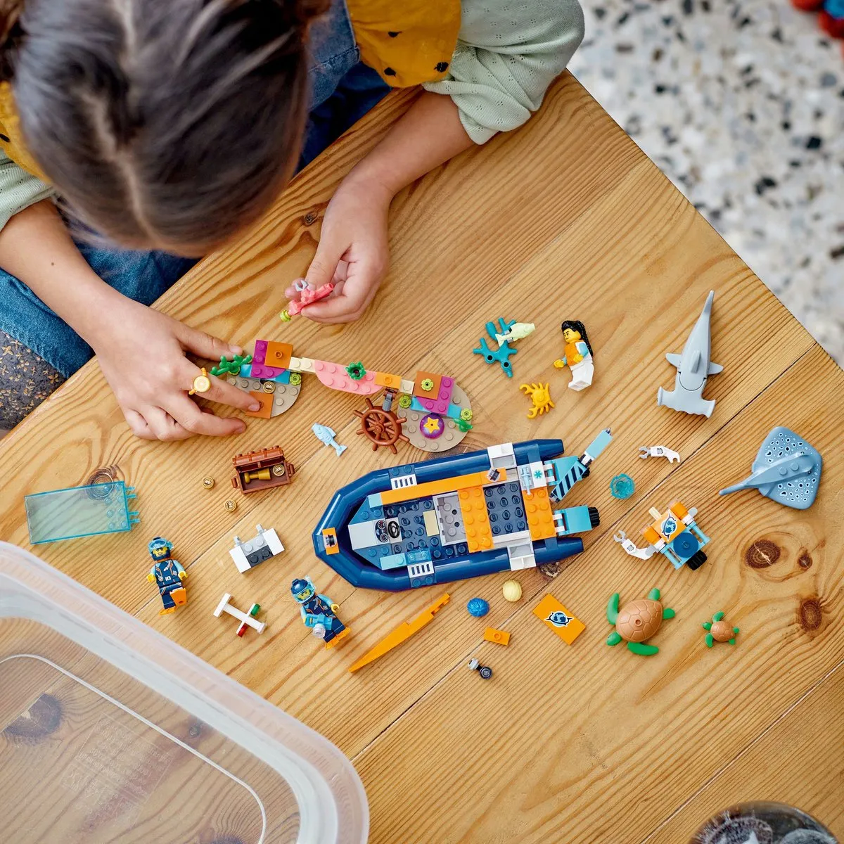 LEGO City Verkenningsduikboot 60377 - 182 Stukken - 3 Minifiguren - afbeelding 6 van 6
