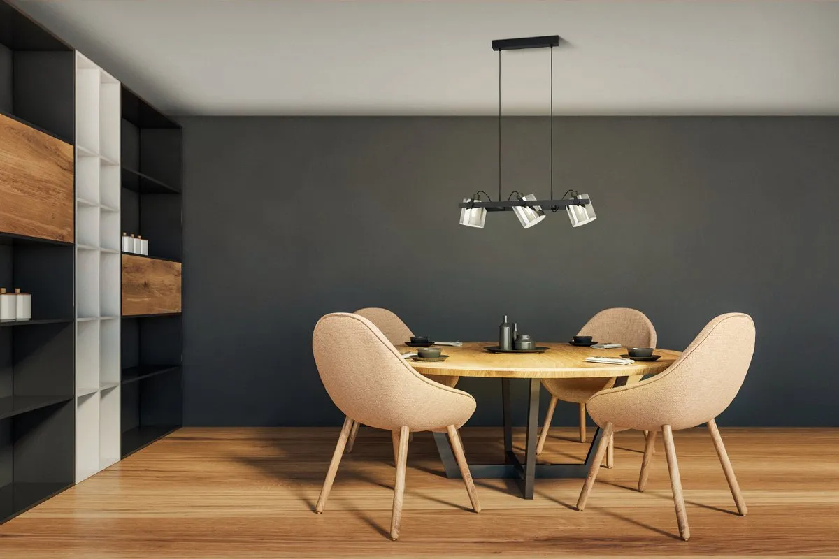 Eglo Hornwood 2 Hanglamp E27 - 78cm - Zwart