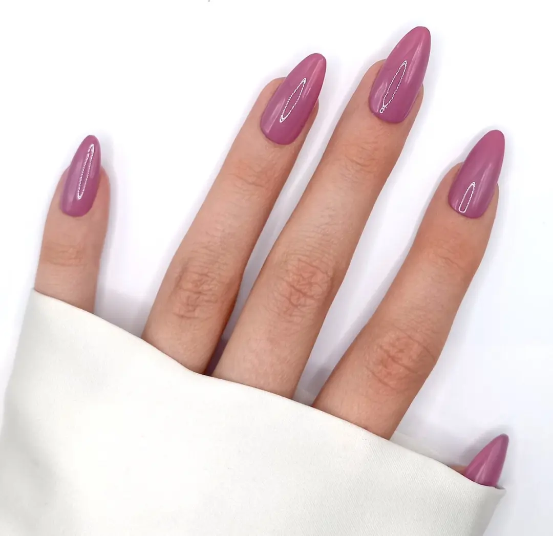 SD Press on Nails B-76 Nude Paars Plaknagels - 20 Stuks - afbeelding 6 van 6