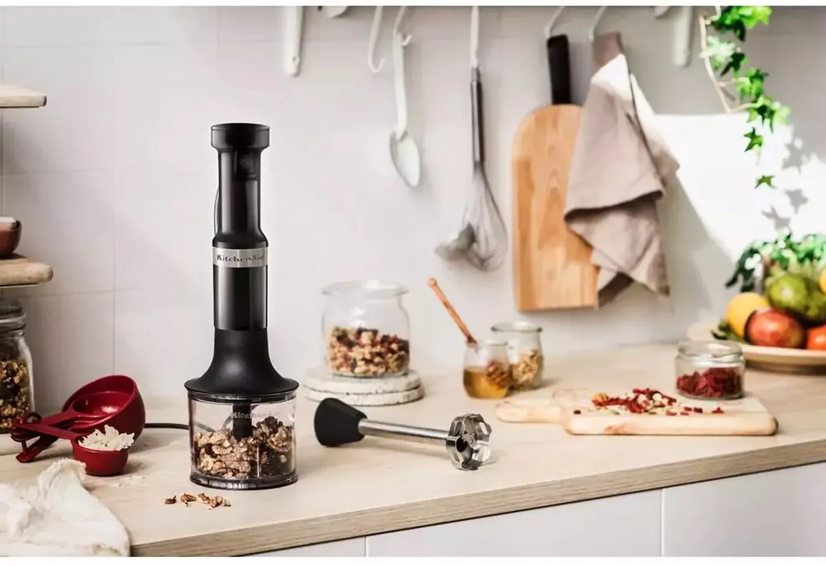 KitchenAid 5KHBV83EOB Staafmixer - 180W - Onyx Zwart