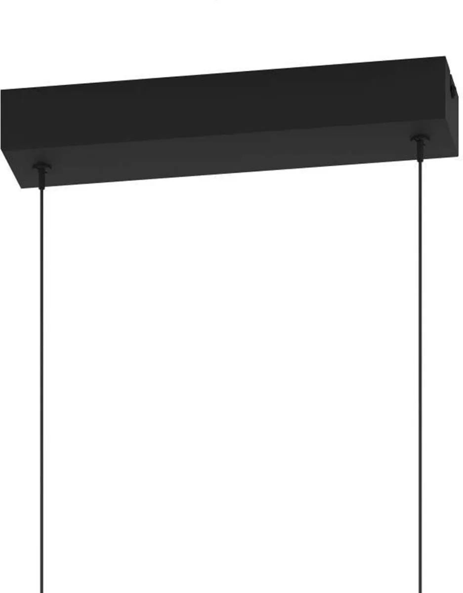 Eglo Caranacoa Hanglamp LED 117cm - 3 Lichtpunten - Zwart/Wit