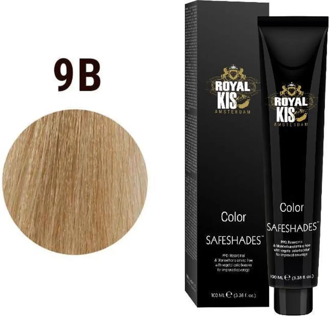 KIS Royal Safe Shade 150ml Haarkleur 9B - Permanent