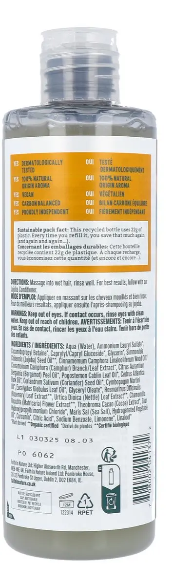 Faith In Nature Jojoba Shampoo 400ml
