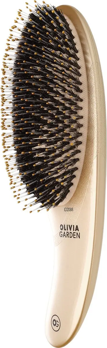 Olivia Garden Curve Boar & Nylon Haarborstel - Zwart