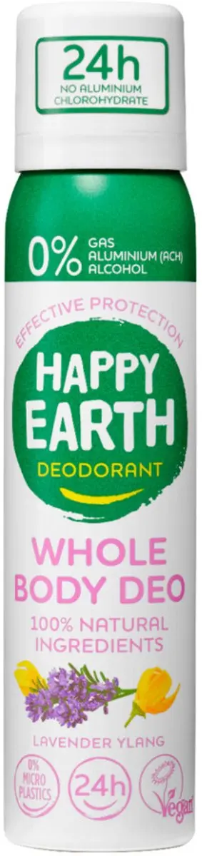 Happy Earth Body Deo Spray Lavender Ylang 100ml