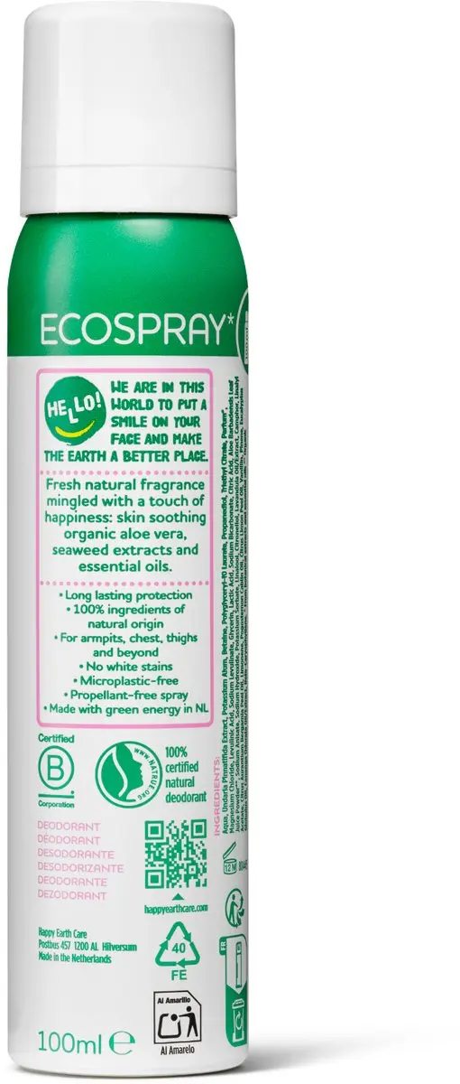 Happy Earth Body Deo Spray Lavender Ylang 100ml