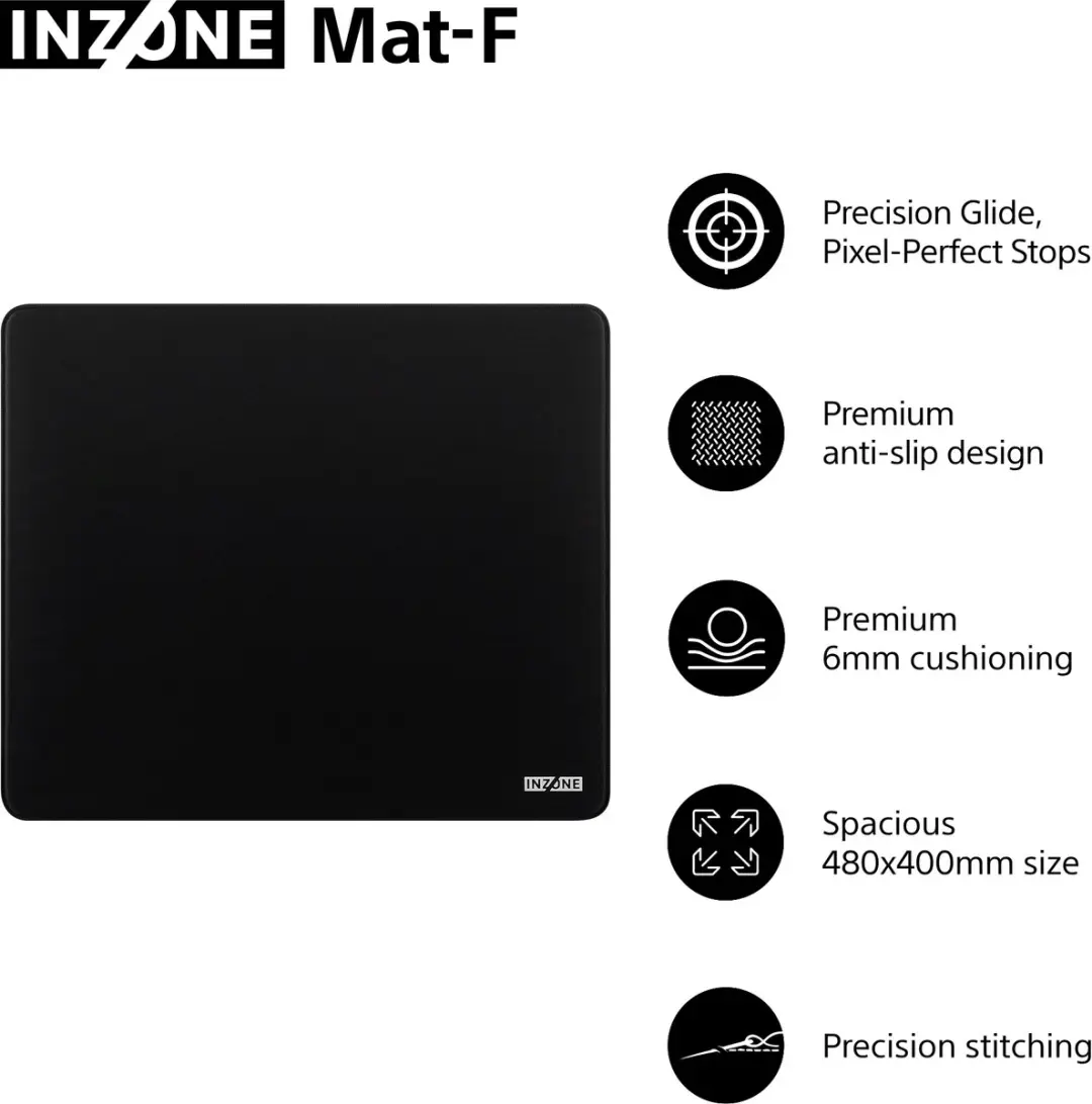 Sony NZONE Mat-F MPDF900B Game-muismat - Zwart