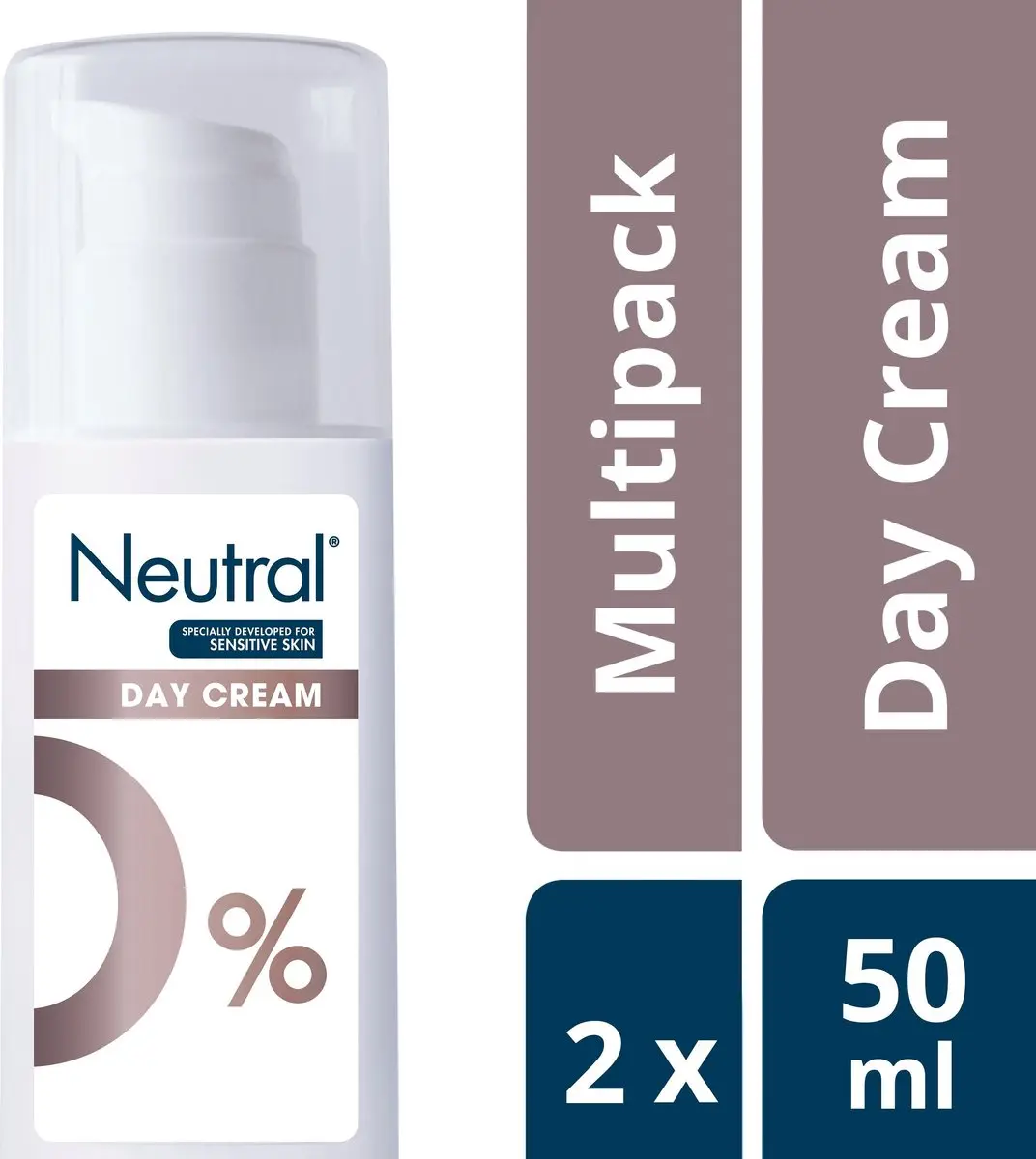 Neutral 0% Gezichtscreme Parfumvrij 2x50ml