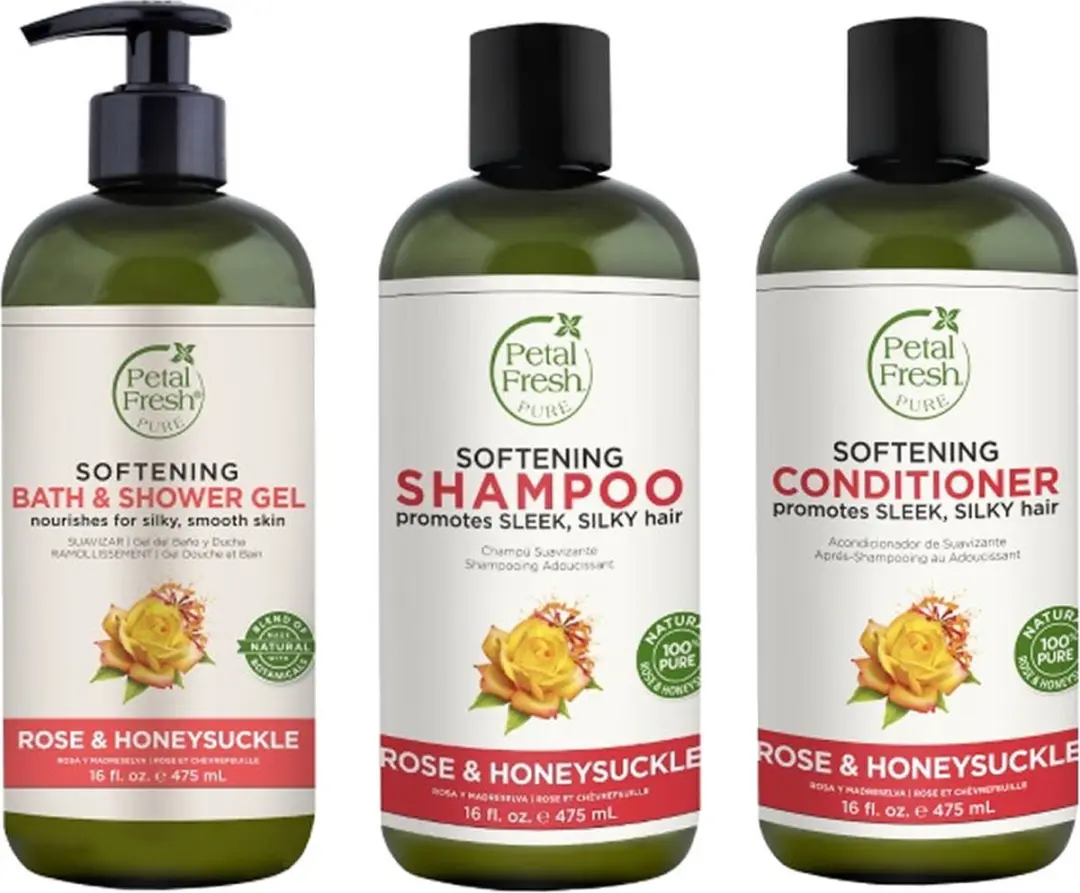 Petal Fresh Rose & Honeysuckle 3-in-1 Douchegel + Shampoo + Conditioner