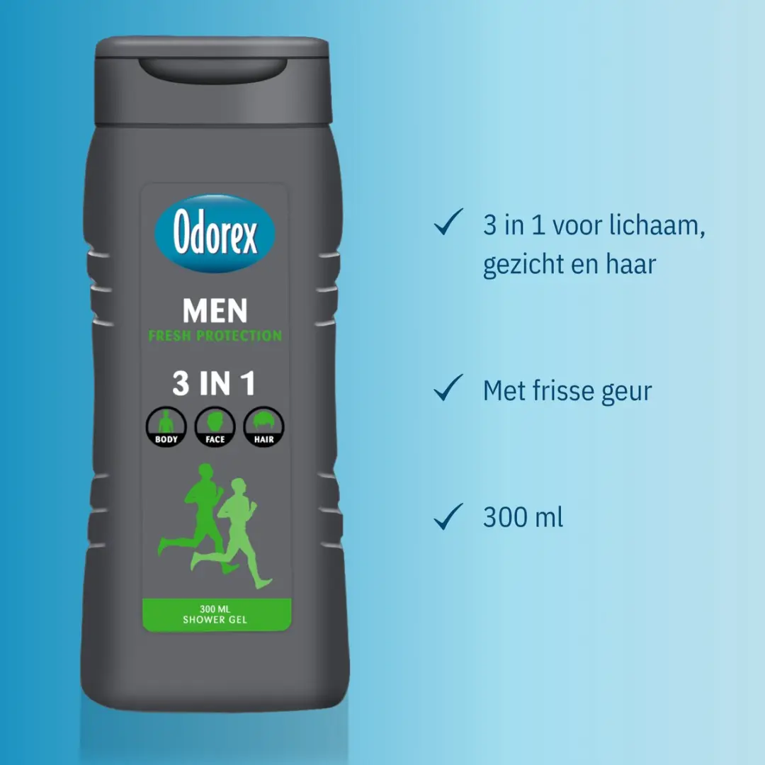 Odorex Fresh Protection Douchgel - 6x 300ml