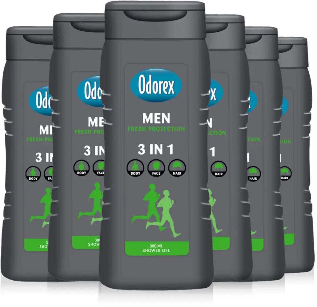 Odorex Fresh Protection Douchgel - 6x 300ml
