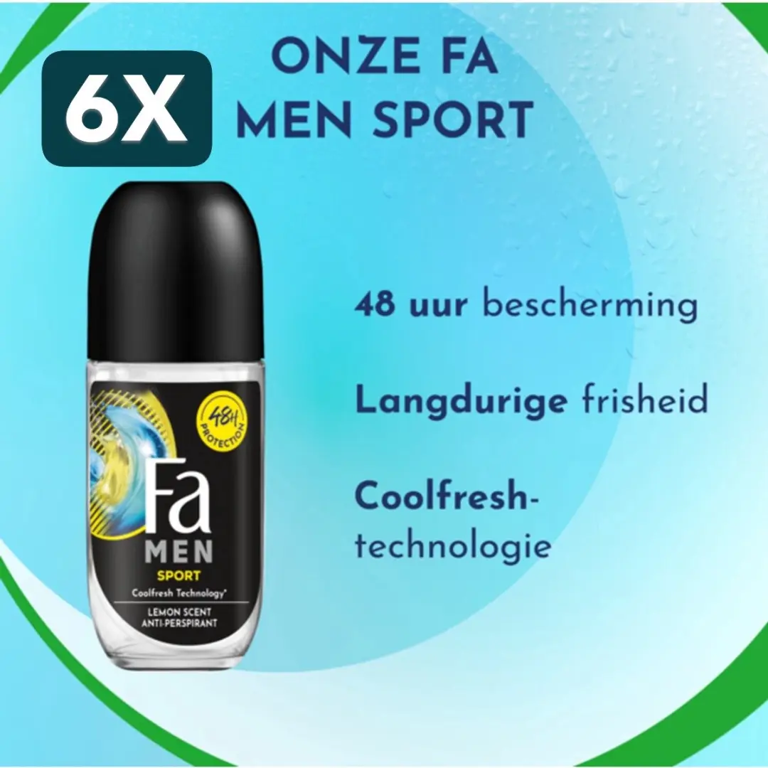 Fa Sport Energizing Fresh Deodorant Roll On 50ml