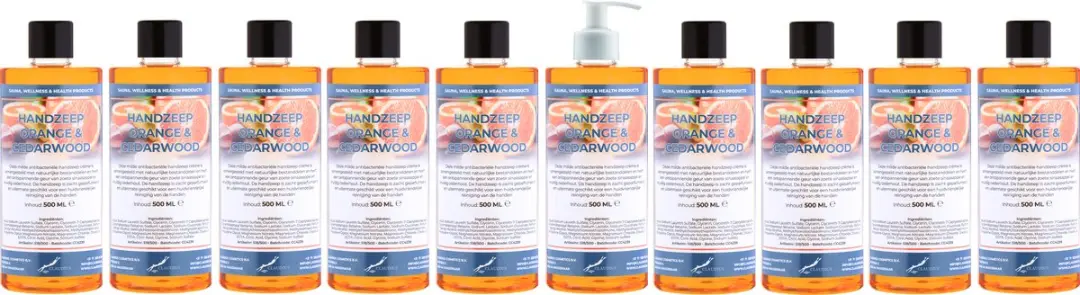 Splashbox Cosmetics Handzeep Sweet Orange & Cedarwood 500ml