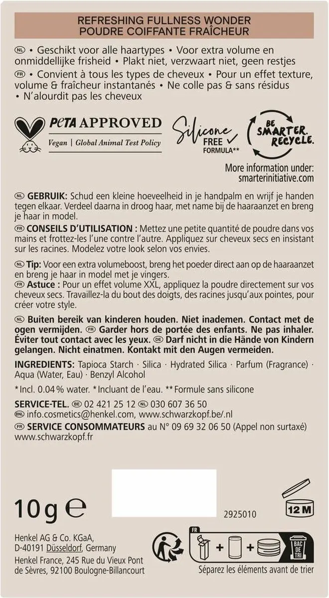 Taft Fullness Wonder Poeder 10ml - Beige/Wit