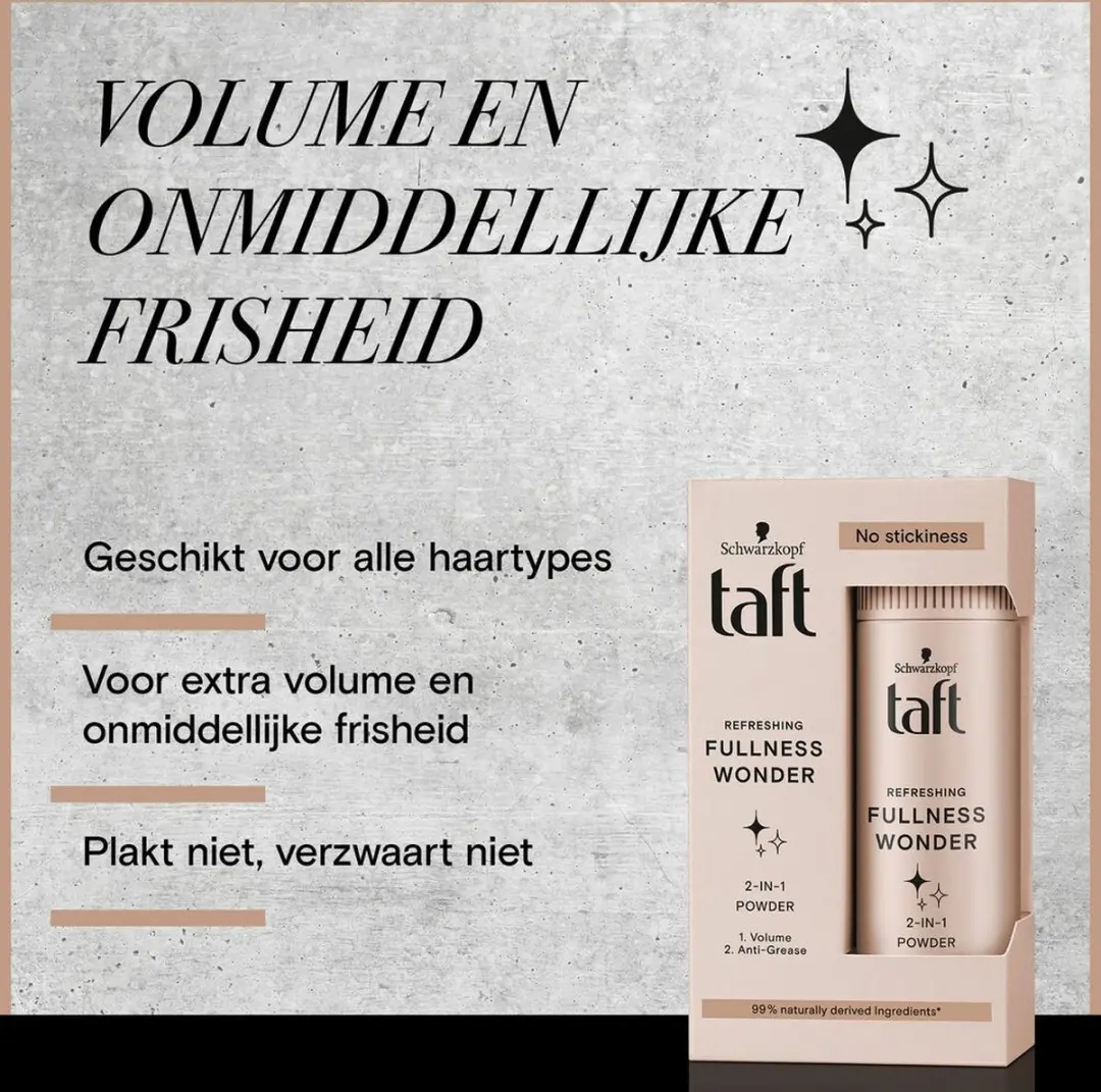 Taft Fullness Wonder Poeder 10ml - Beige/Wit