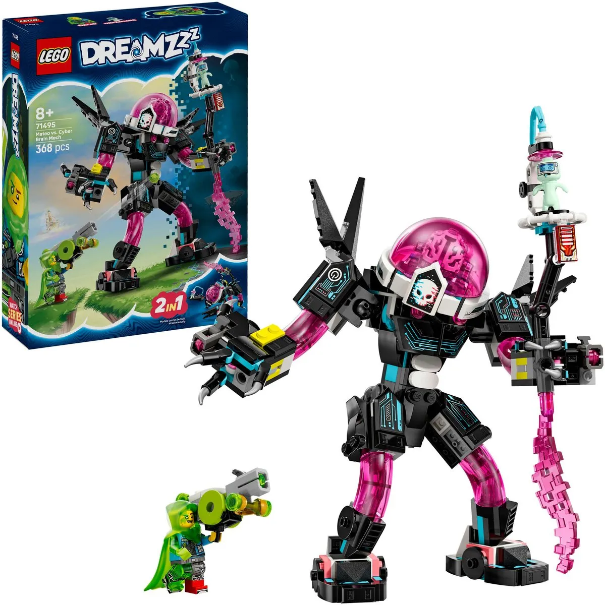 LEGO DREAMZzz Mateo vs. Cyberbreinmecha 71495 - Speelset - 368 Stukken - Multicolor