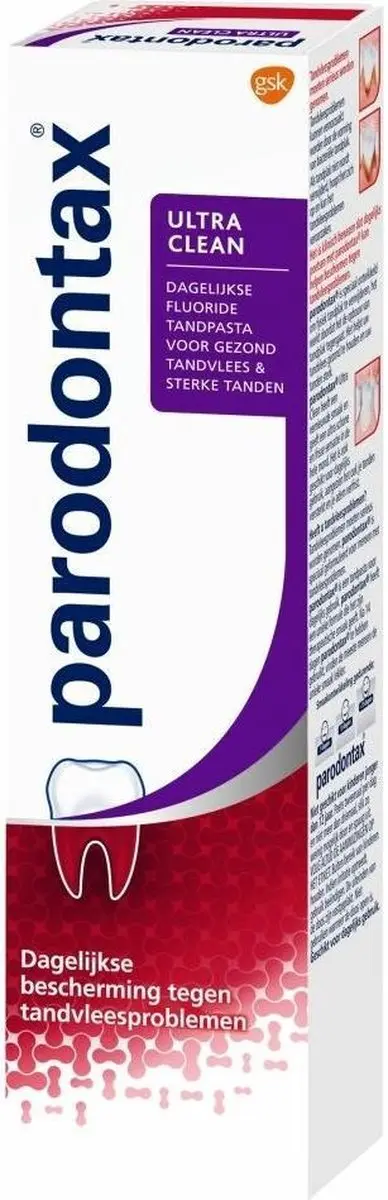 Parodontax Ultra Clean Tandpasta 75ml - 4 Stuks