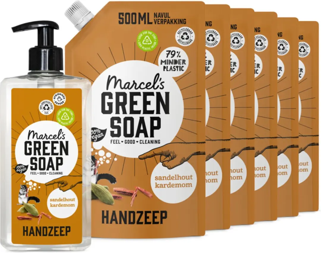Marcel's Green Soap Handzeep Sandelhout & Kardemom 500ml