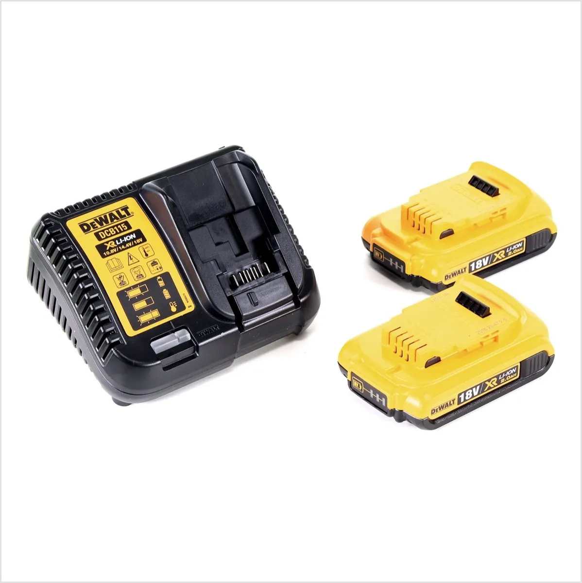 DeWalt DCG406 D2 Haakse Slijper 18V 125mm - 2x 2.0Ah Accu + Lader - afbeelding 3 van 5