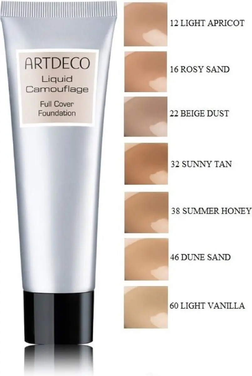 Artdeco Liquid Camouflage Full Cover Foundation 12 Light Apricot - 121ml