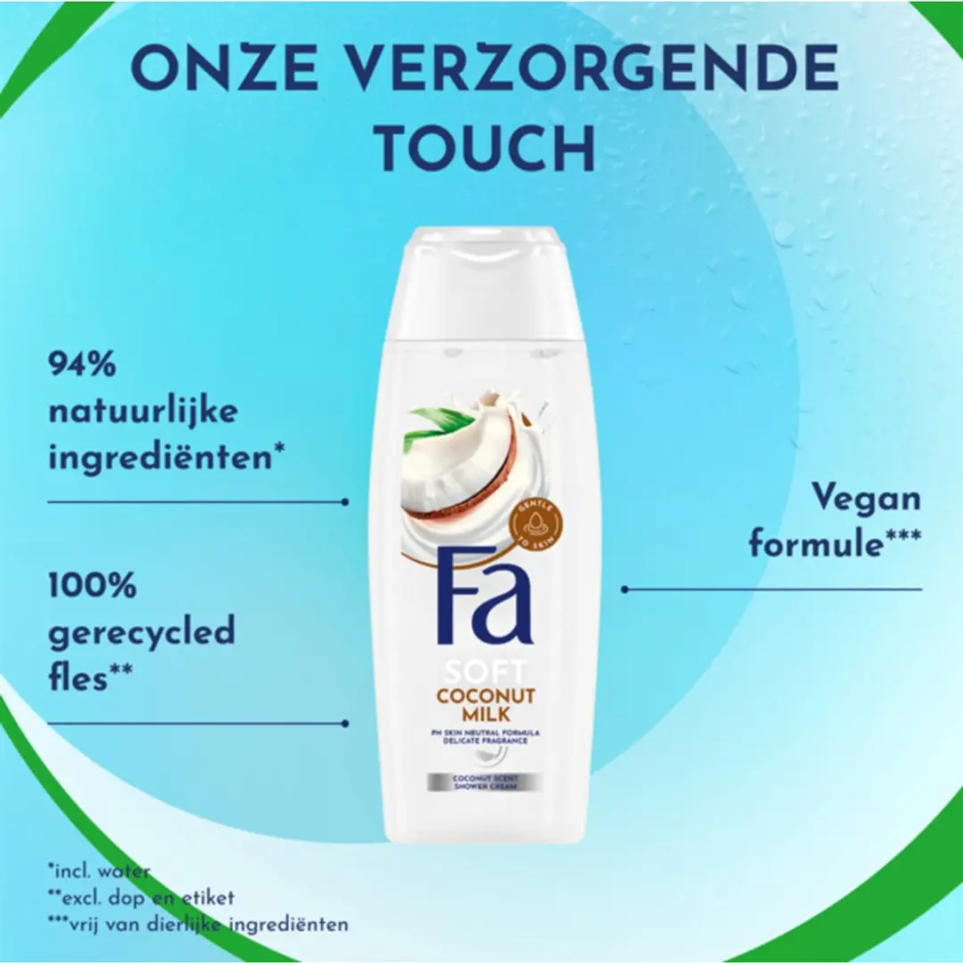 Fa Douchegel Coconut Milk 250ml - 3 Stuks