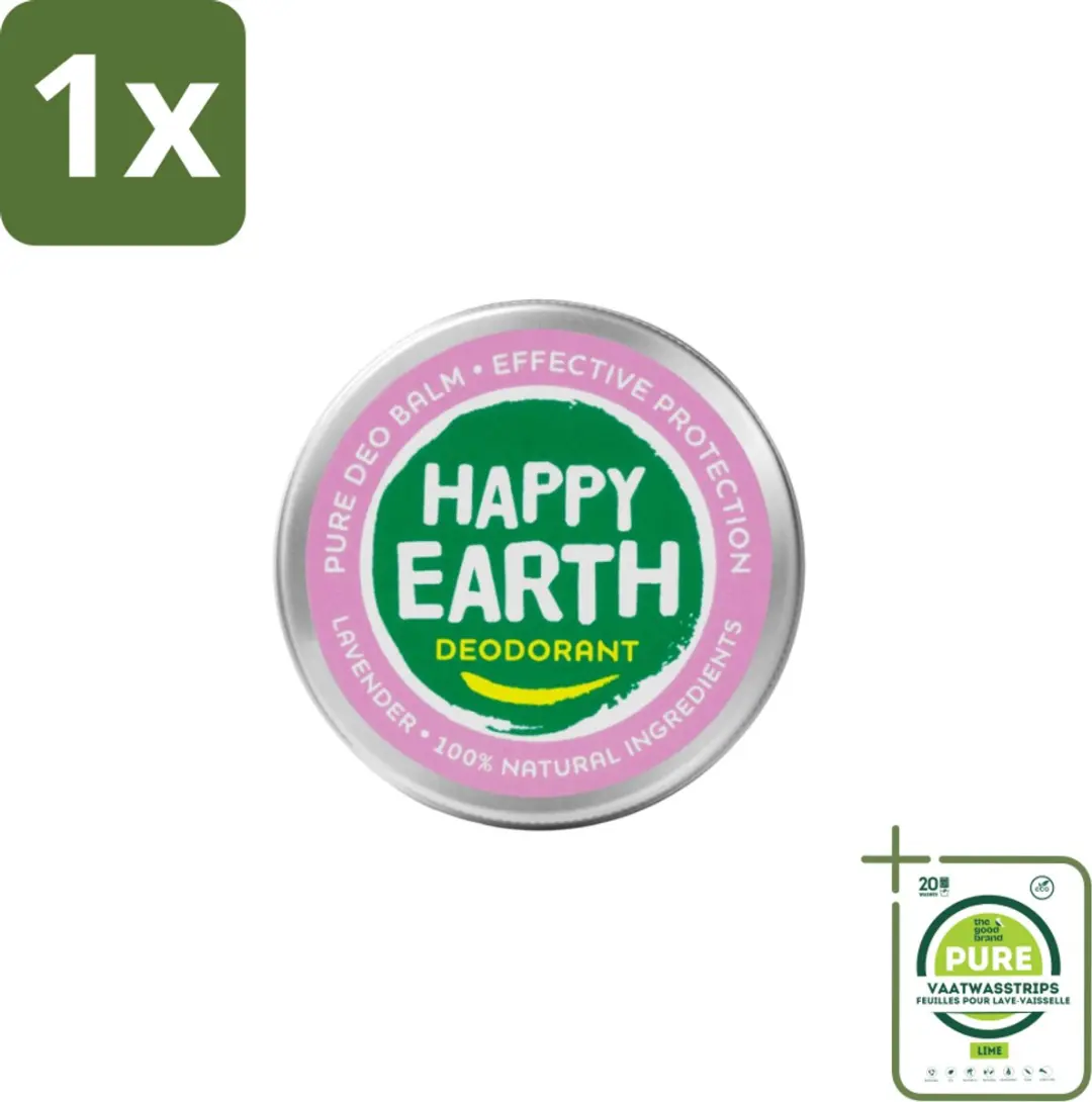 Happy Earth Deodorant Balm Lavender 45g