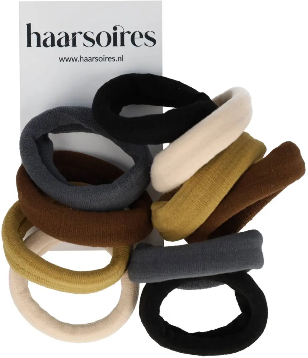 Haarsoires Haarelastieken Basic - Multicolor Mix - 10 Stuks