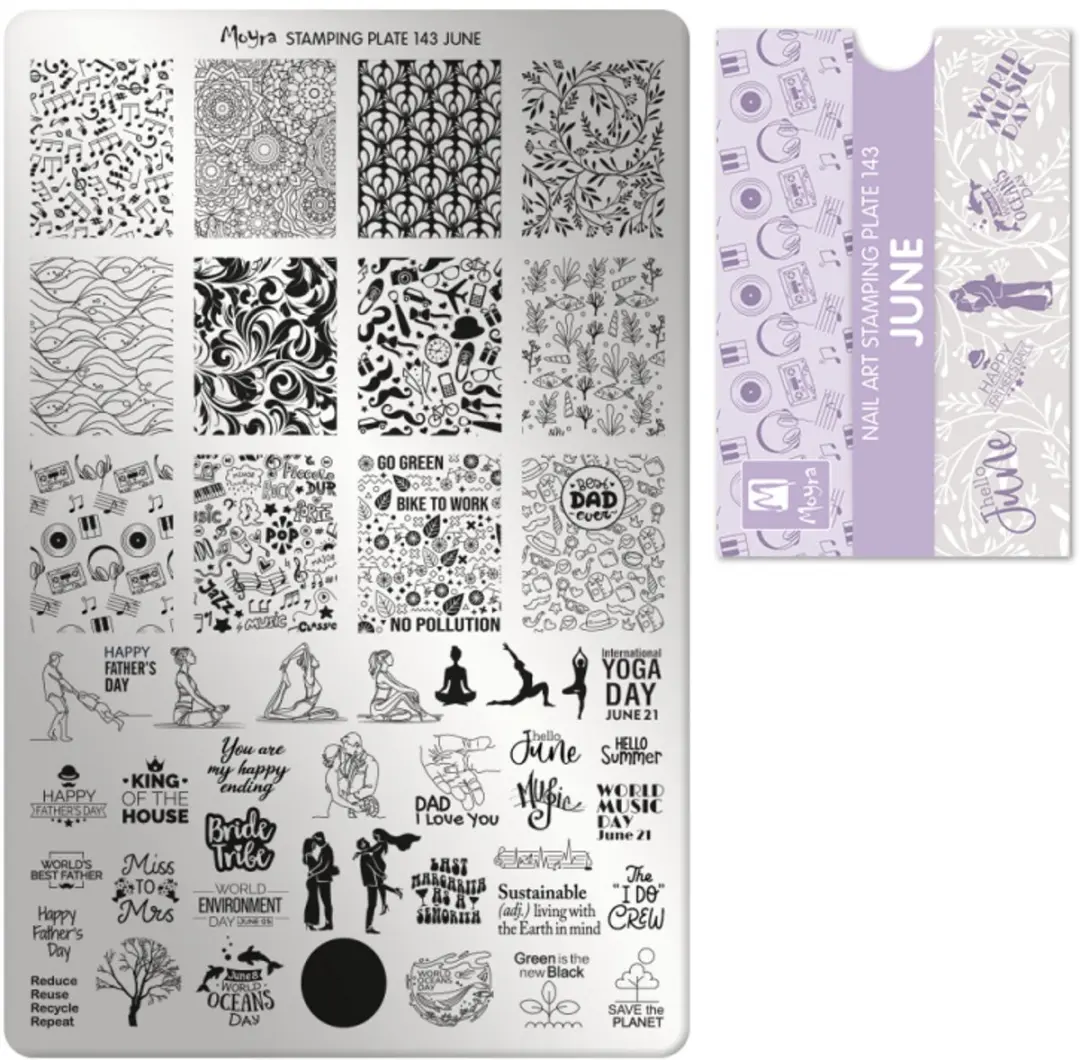 Moyra Stamping Plate 143 JUNE
