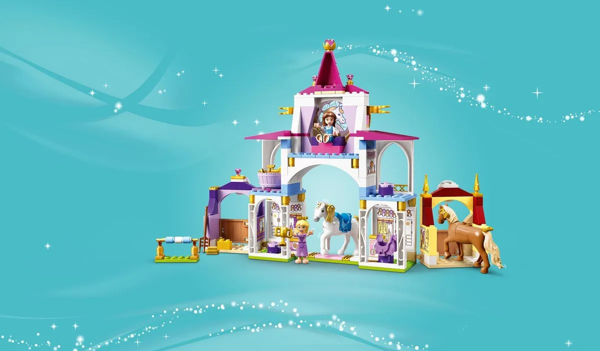 LEGO Disney Belle en Rapunzel Koninklijke Paardenstal 43195 - 239 Stukken