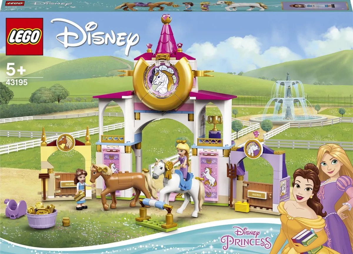 LEGO Disney Belle en Rapunzel Koninklijke Paardenstal 43195