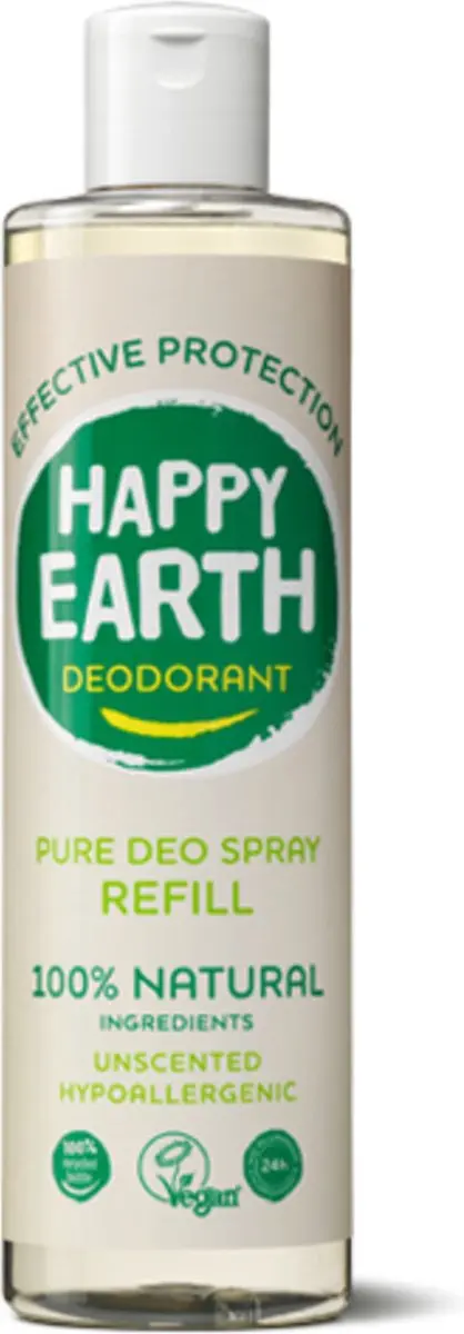 Happy Earth Deodorant Spray Unscented 300ml