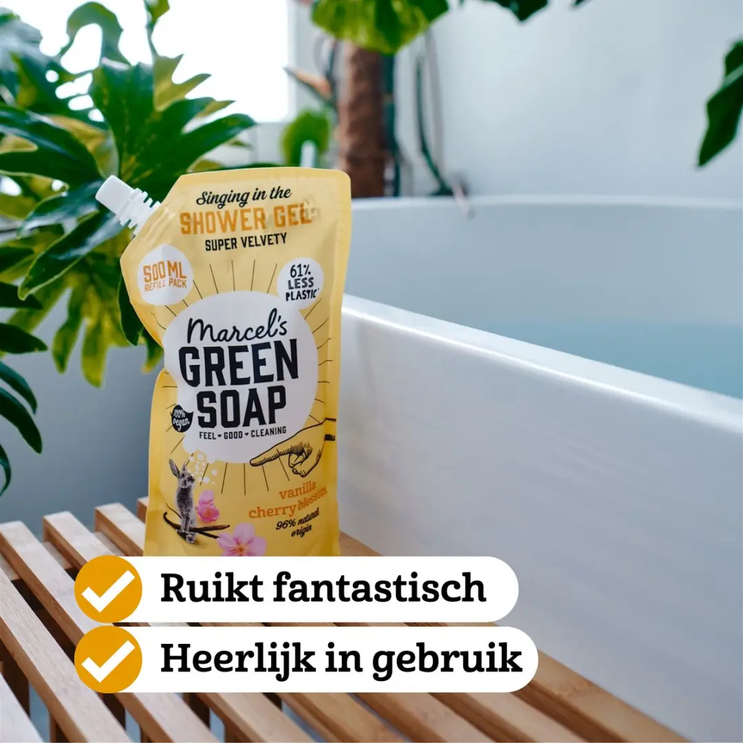 Marcel's Green Soap Shower Gel Refill 500ml - Vanille & Kersenbloesem