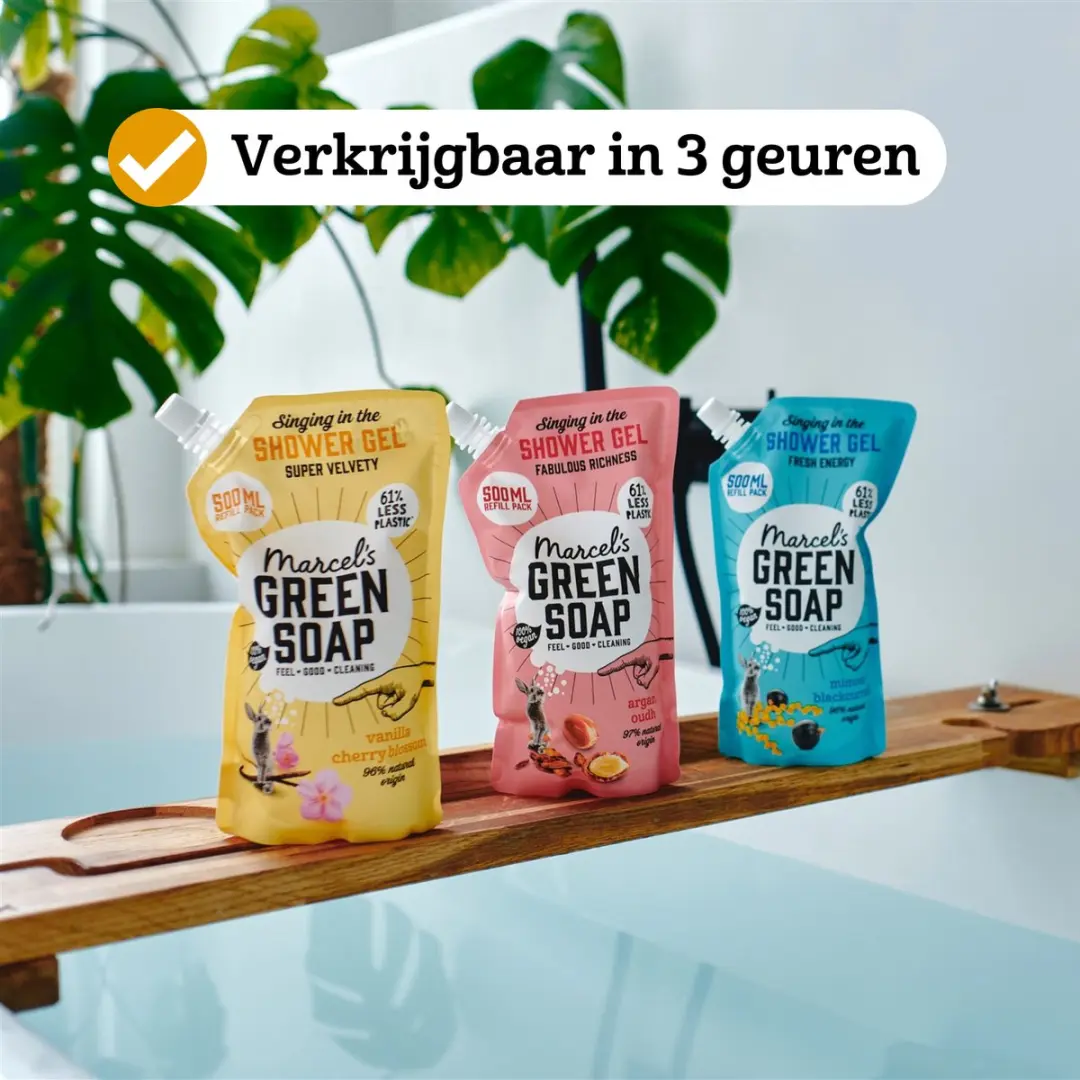 Marcel's Green Soap Shower Gel Refill 500ml - Vanille & Kersenbloesem