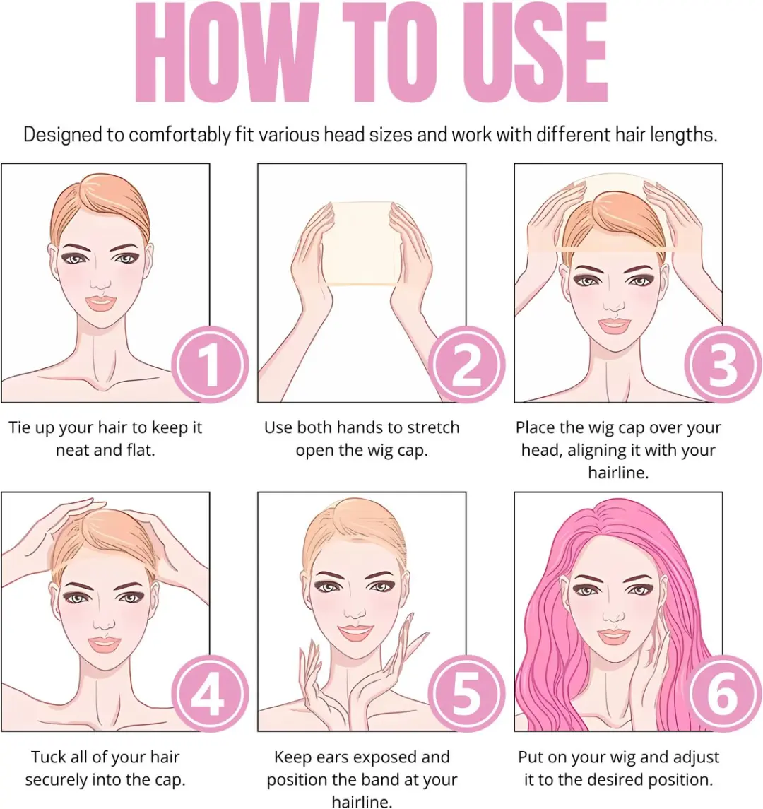 Guardian Beauty Haarnetjes Pruikkappen 2 Stuks - Middelbruin & Goudbeige