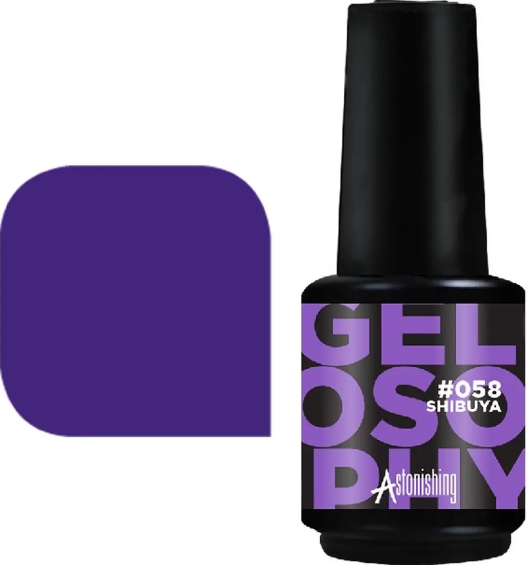 Astonishing #058 Shibuya Nagellak 15ml - Zwart