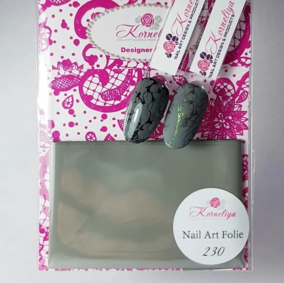Korneliya Nailart Folie Mat Craquelé Warm Grijs 230