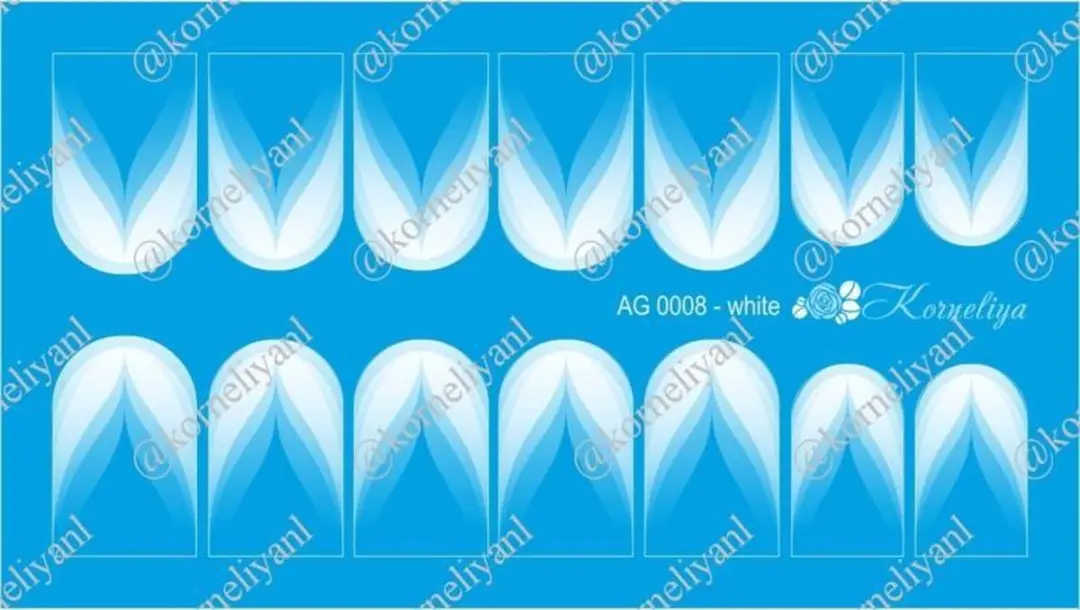 Korneliya Airbrush Waterdecal AG 0008 Wit