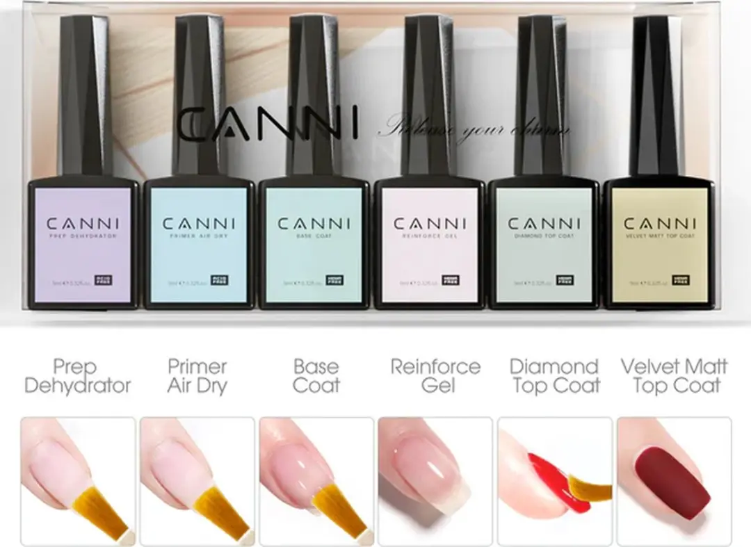 Canni Perfection Kit UV Gellak Set - 54ml (6x9ml)