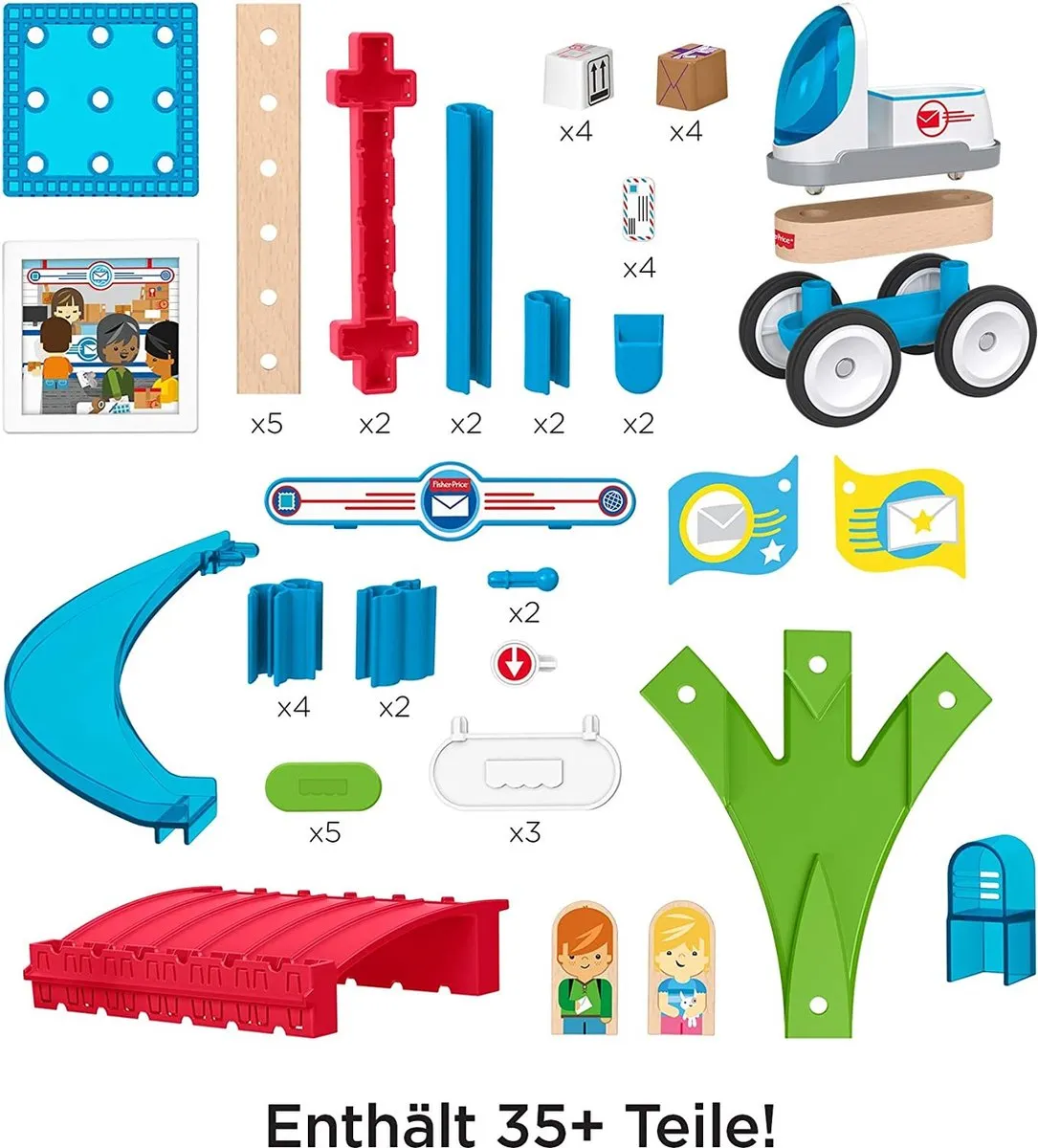 Fisher Price Wonder Makers Postkantoor - 35 Onderdelen - 2 Figuren