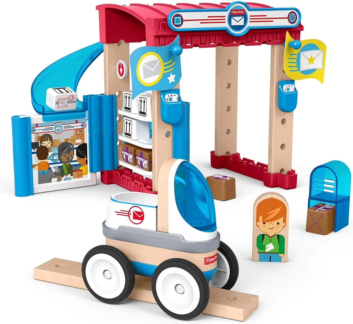 Fisher Price Wonder Makers Postkantoor - 35 Onderdelen - 2 Figuren